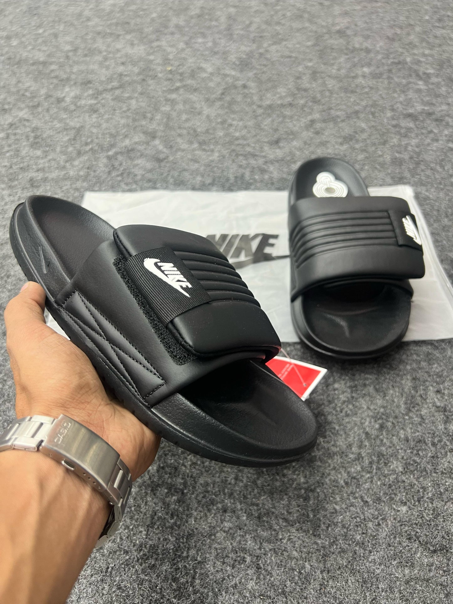 Black | Strap Slides