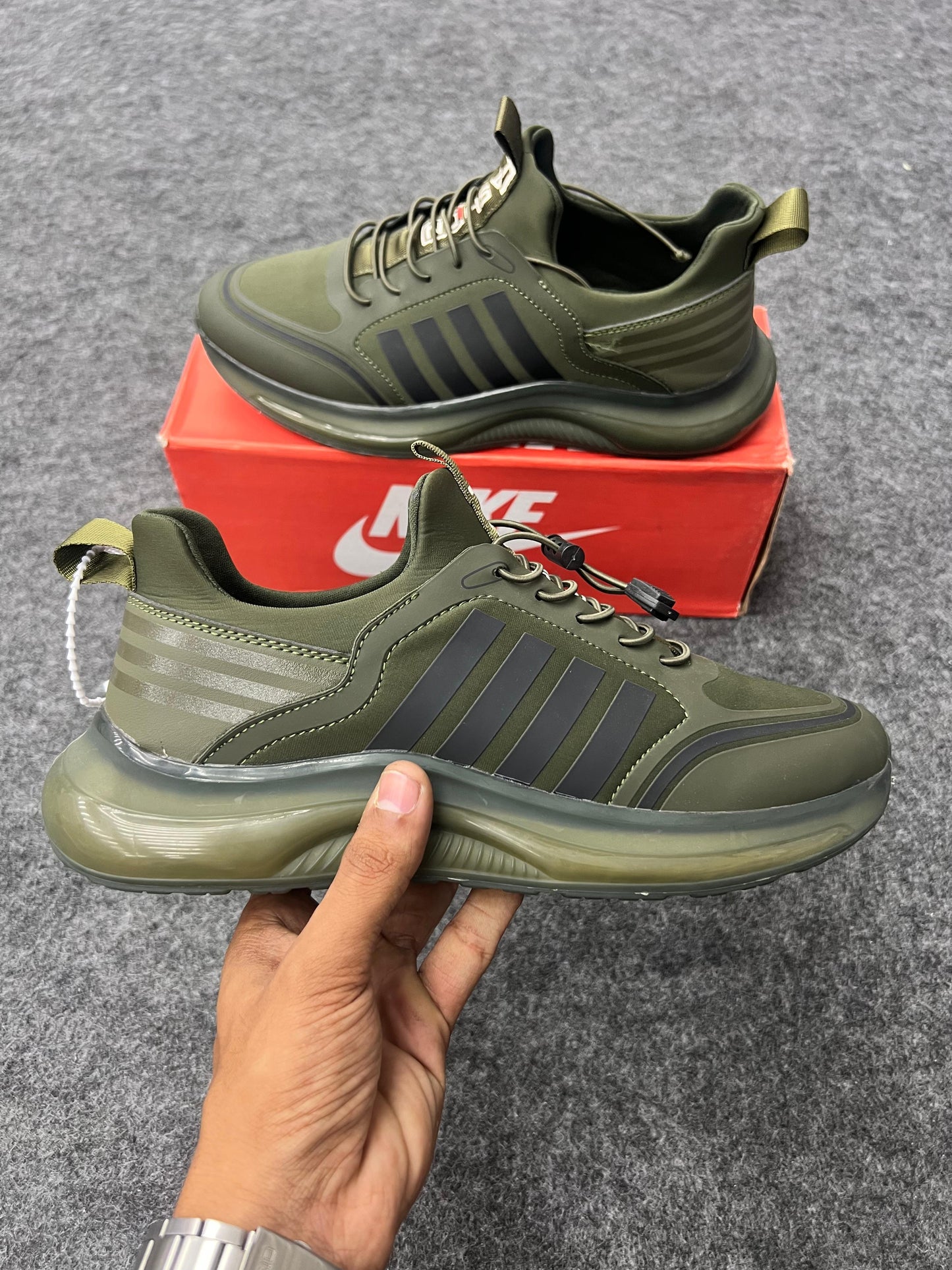 Urban Combat Sneakers – Olive Green