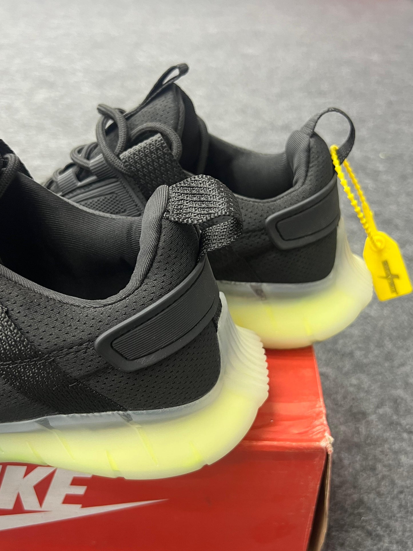 Futuristic Black Sneakers