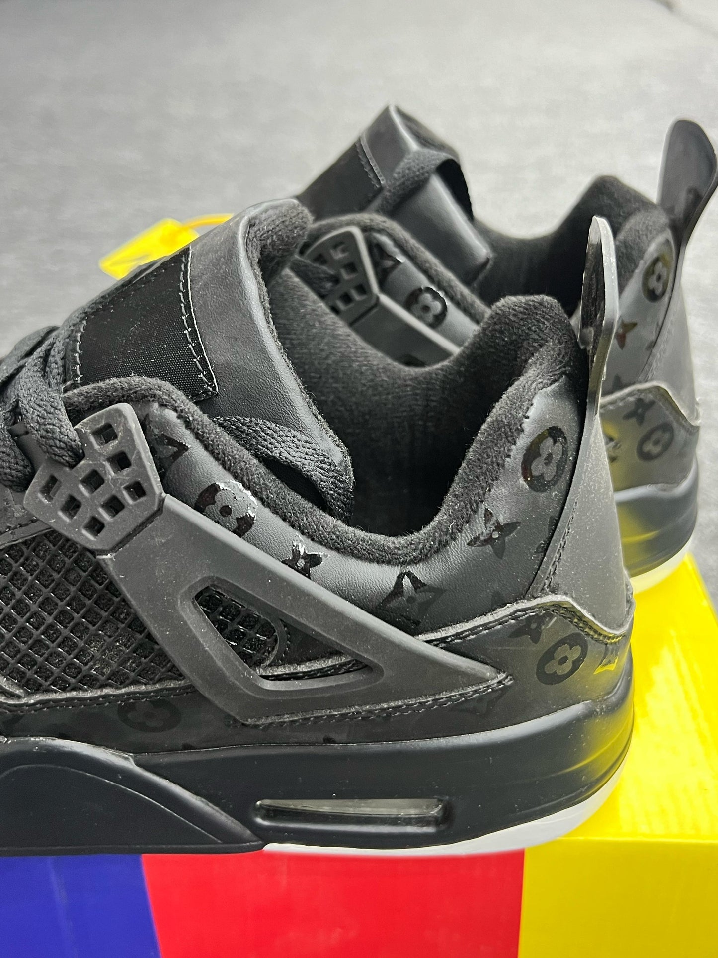 Black Luxe Monogram Sneakers