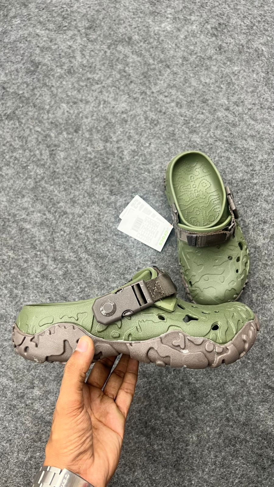 All-Terrain Army Green Crocs