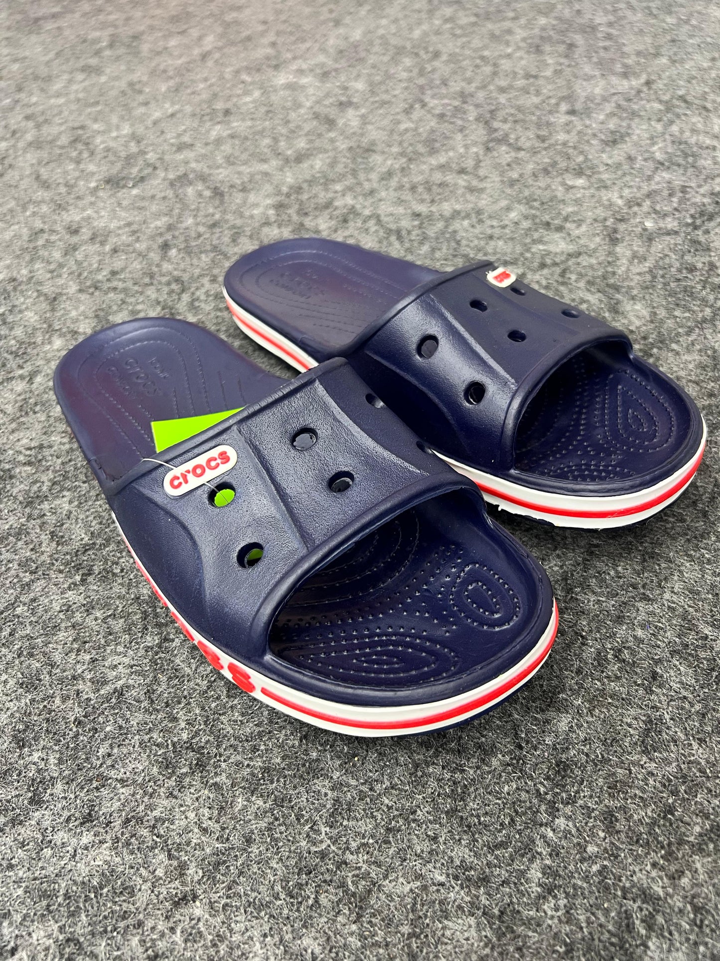 Crocs Navy Slides