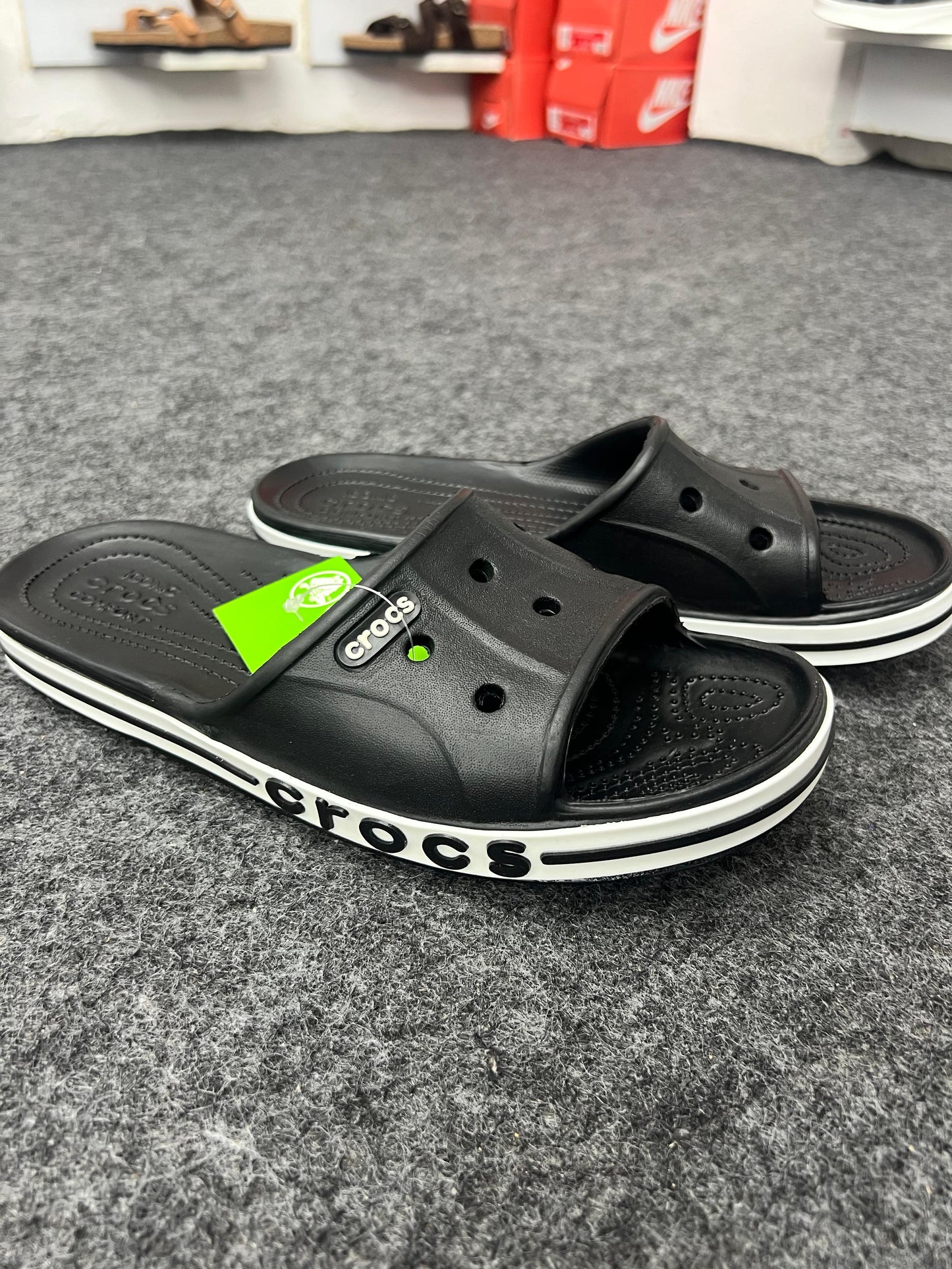 Crocs Black Slides