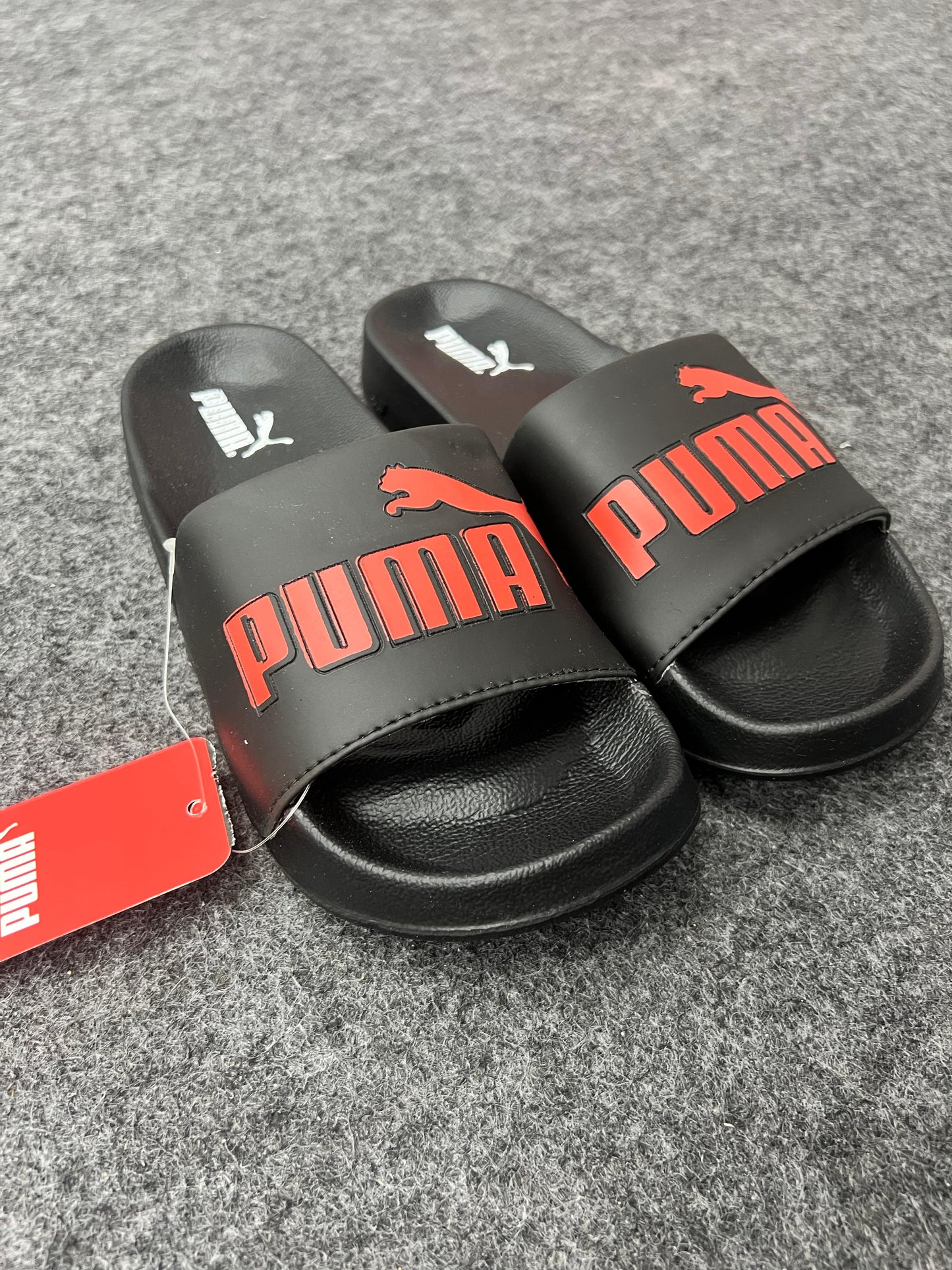 Puma Black & Red Slides