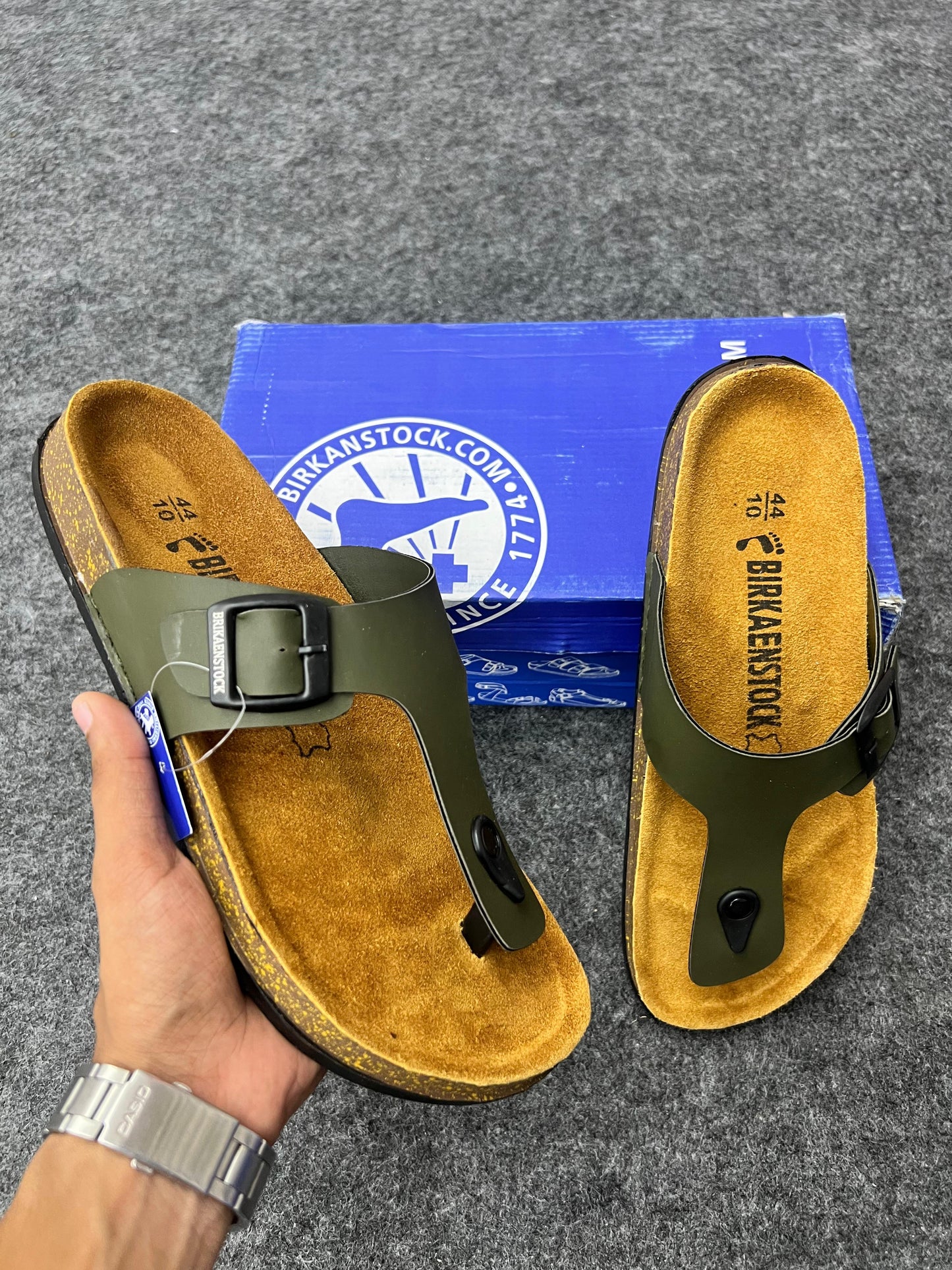 Birkenstock Comfort Sandals – Olive Green