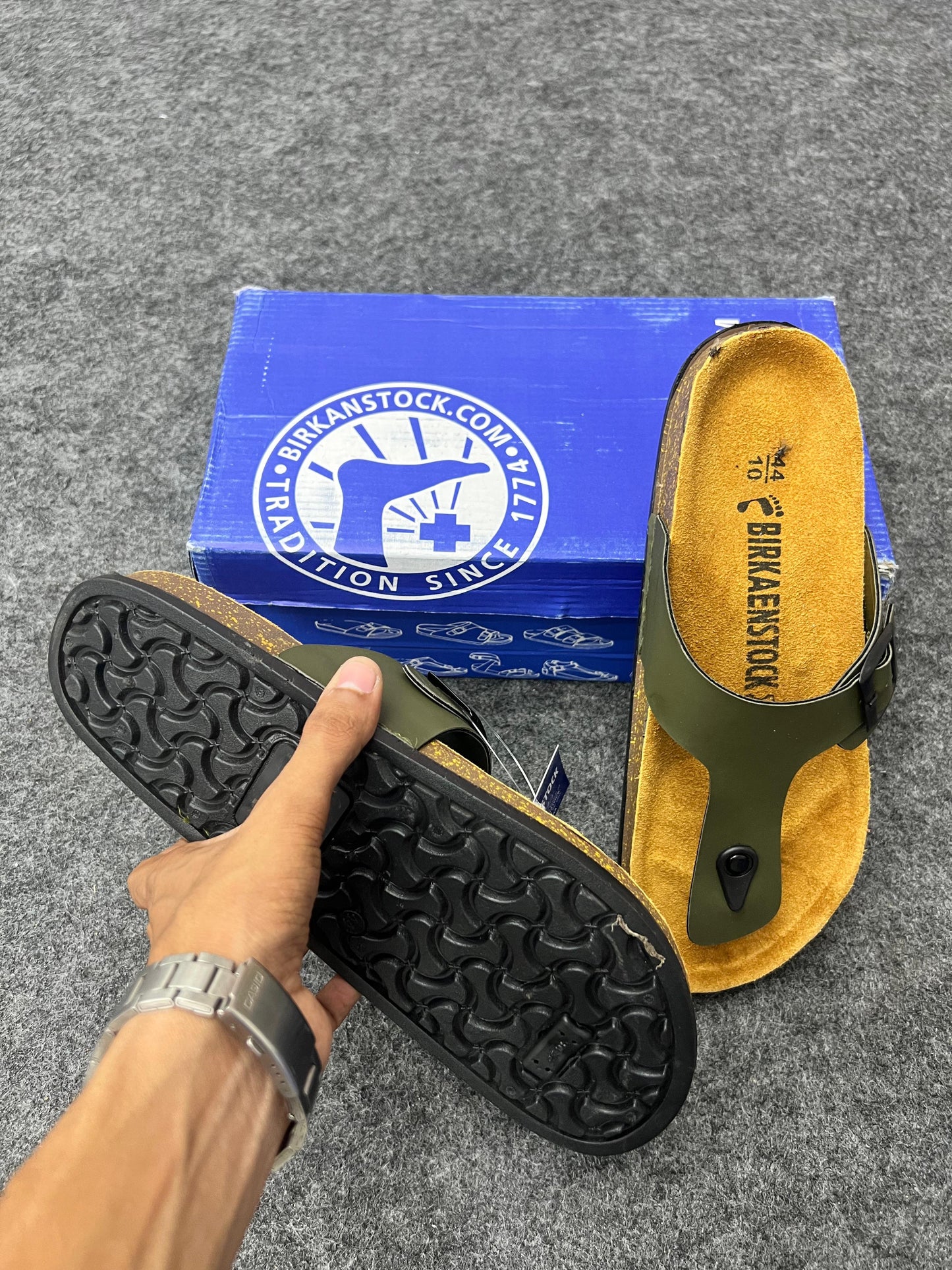 Birkenstock Comfort Sandals – Olive Green