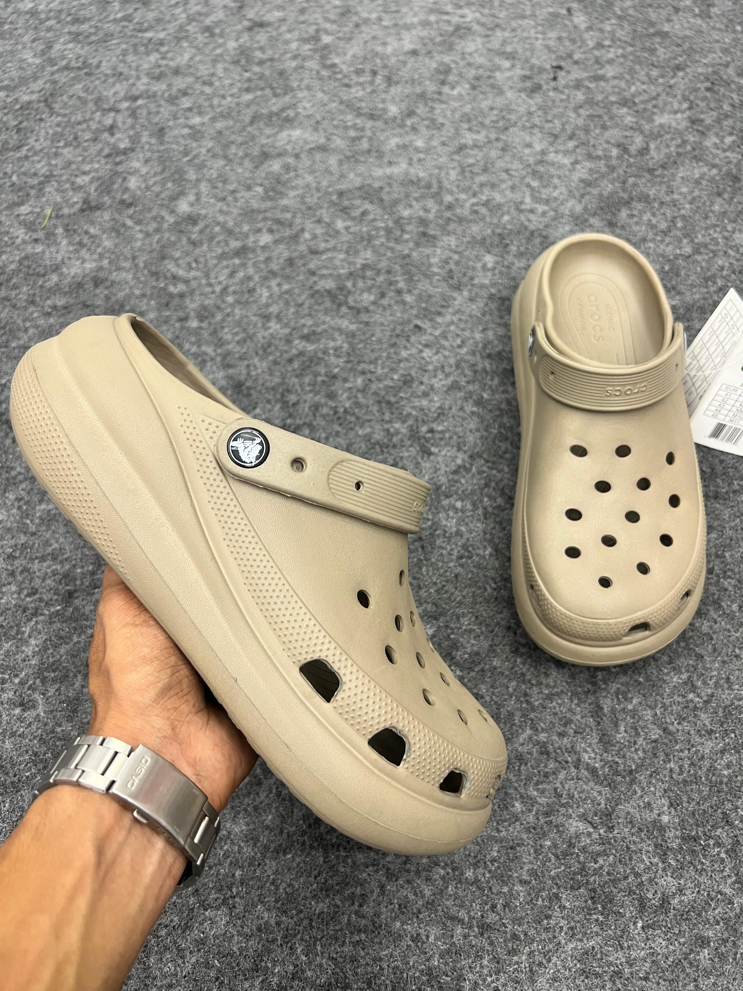 Classic Beige Comfort Clogs