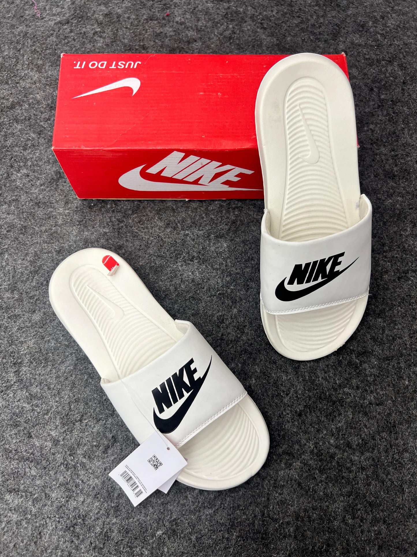 Nike White Slides