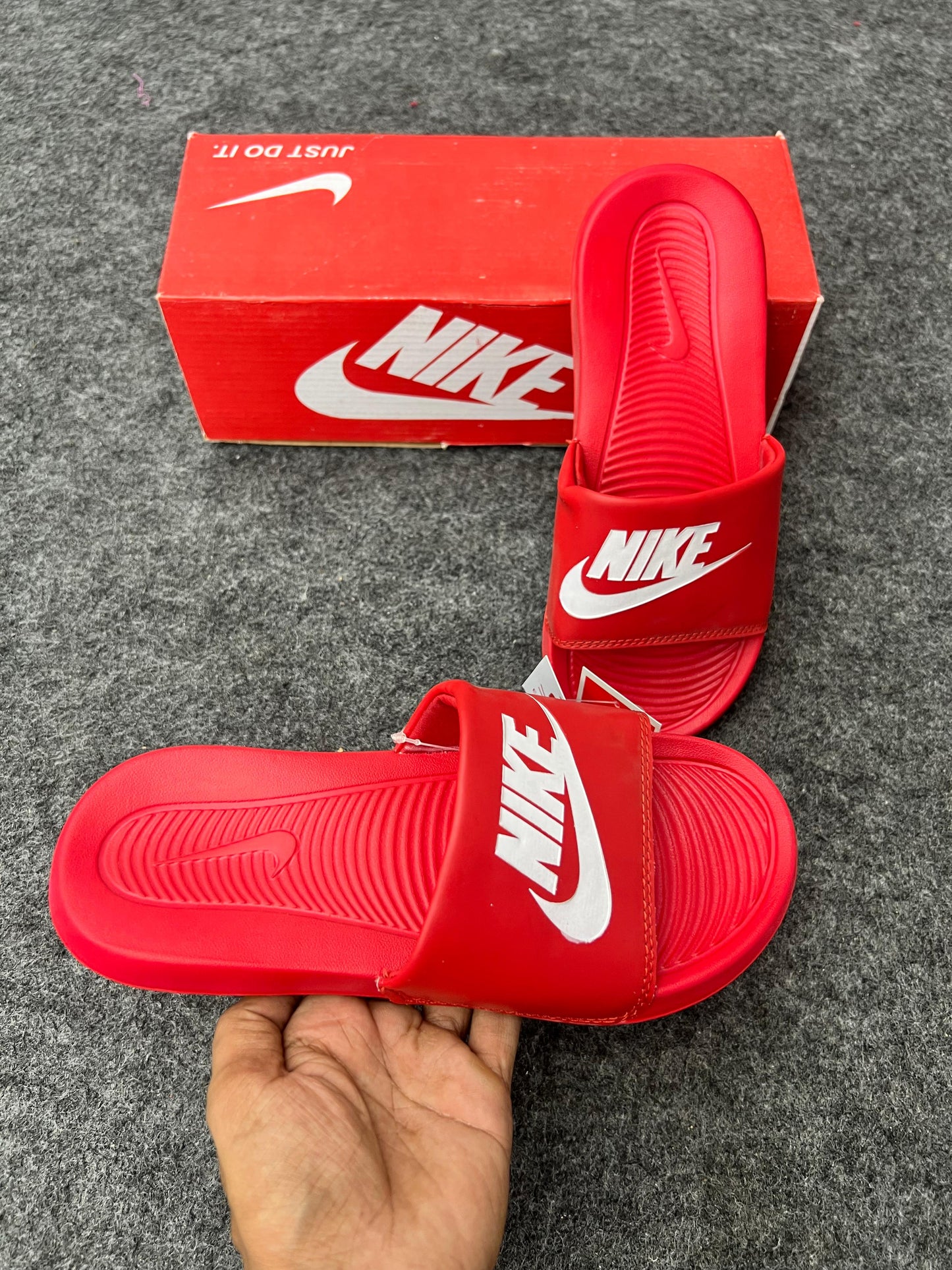 Nike Red Slides