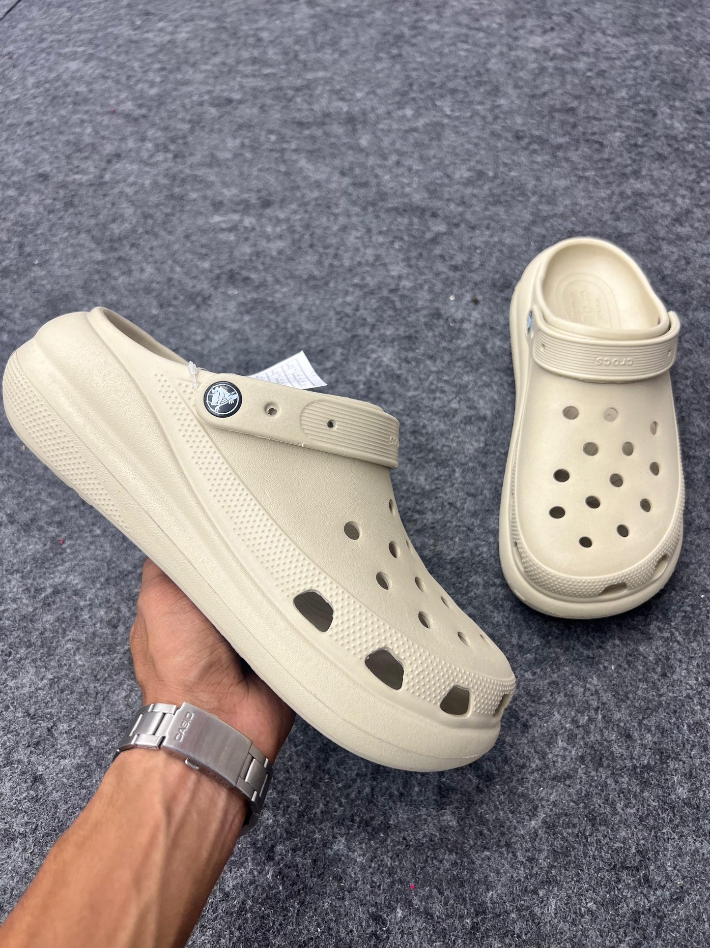 Classic Beige Clogs