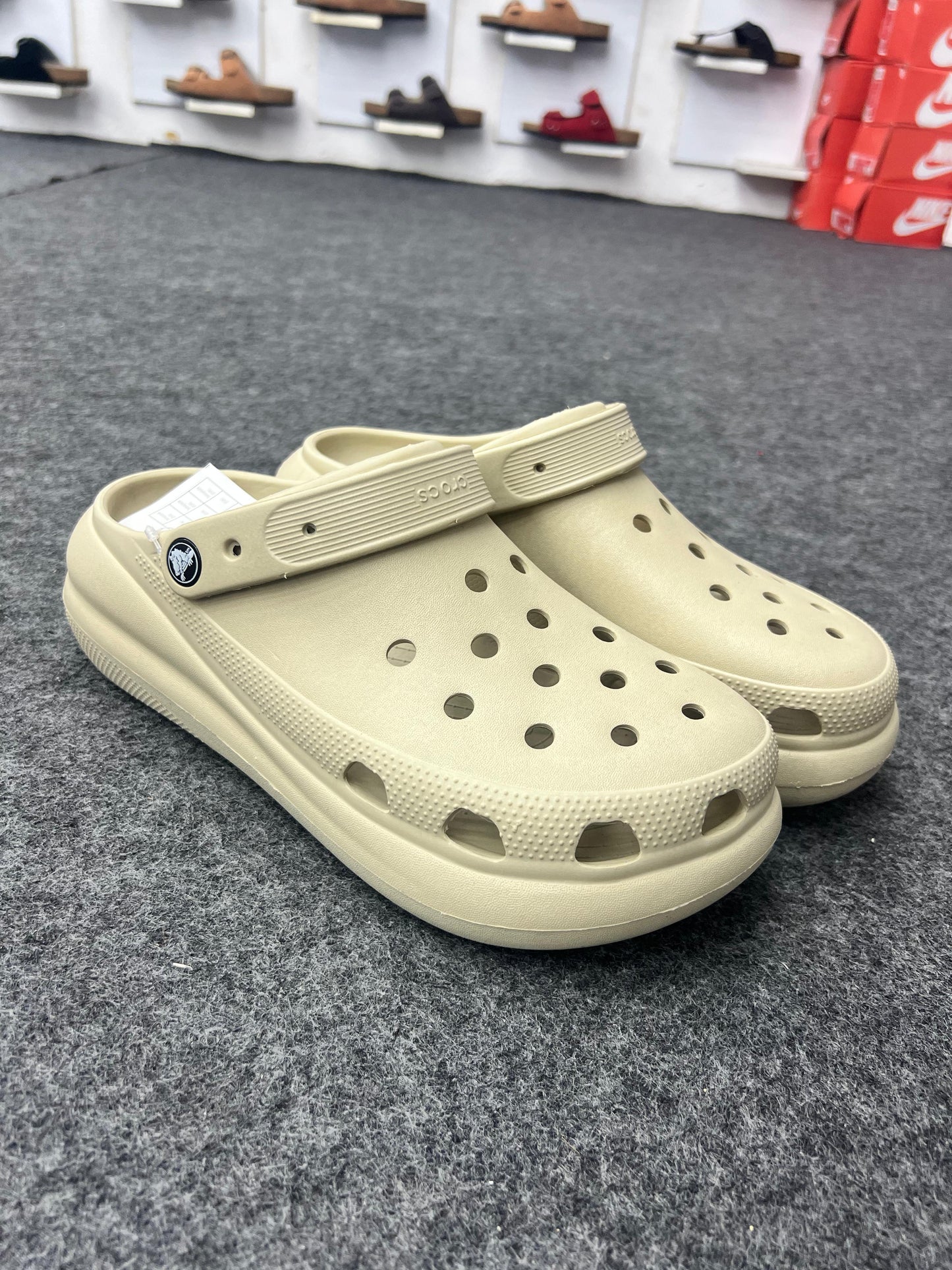 Classic Beige Clogs