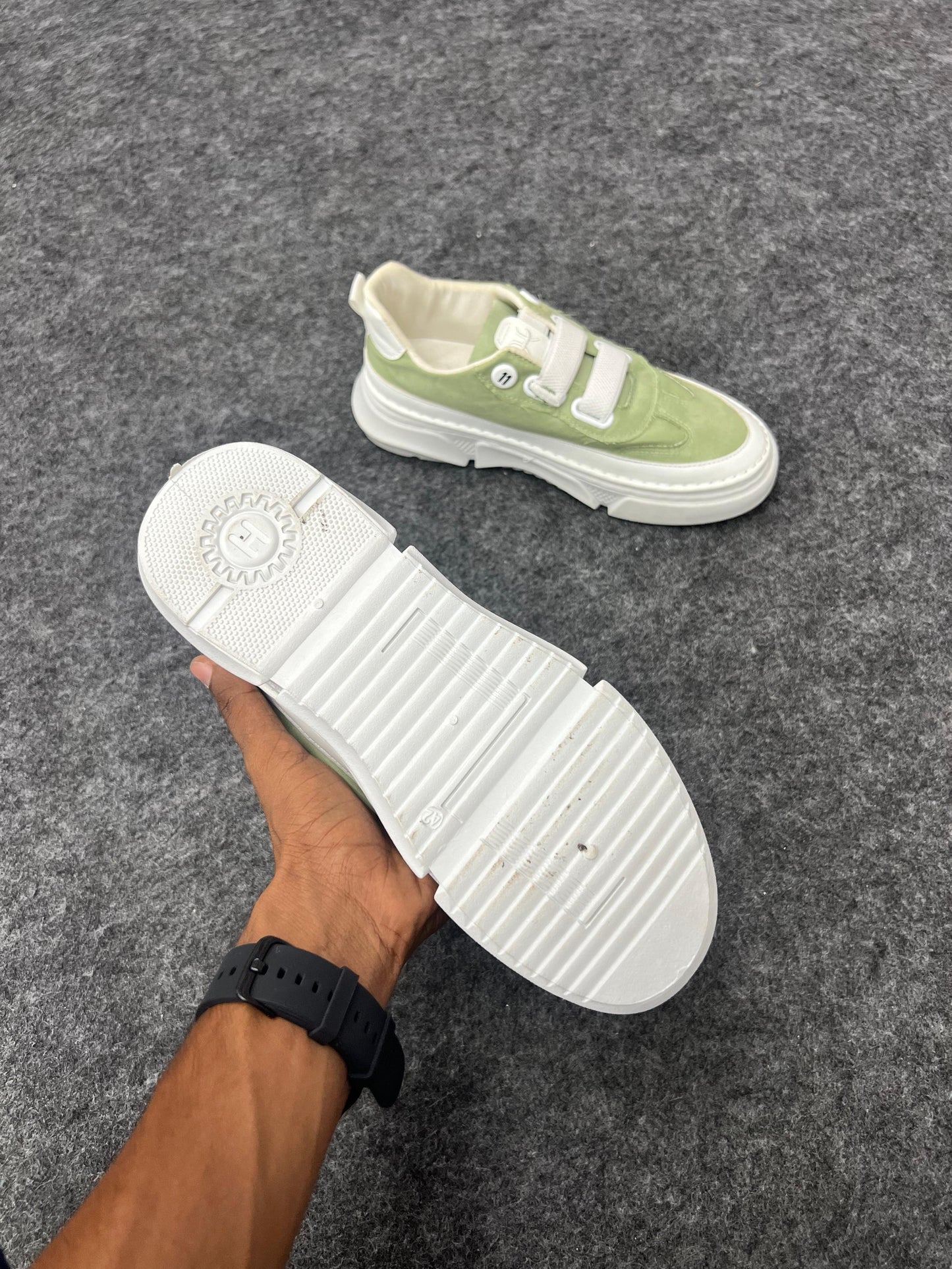 pastel green sneaker