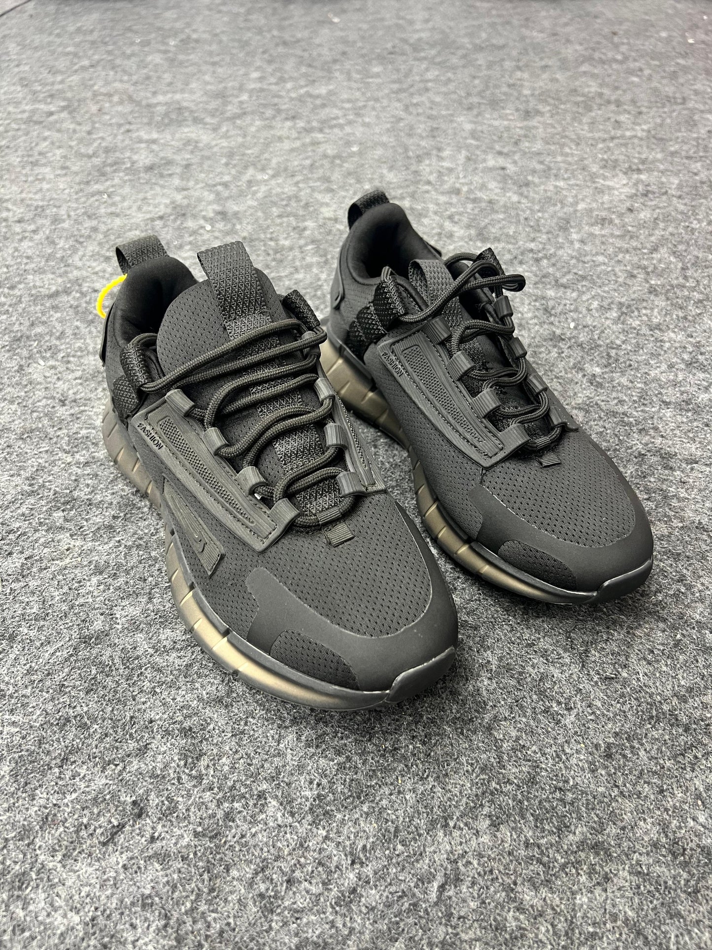 Sleek all-black sneakers