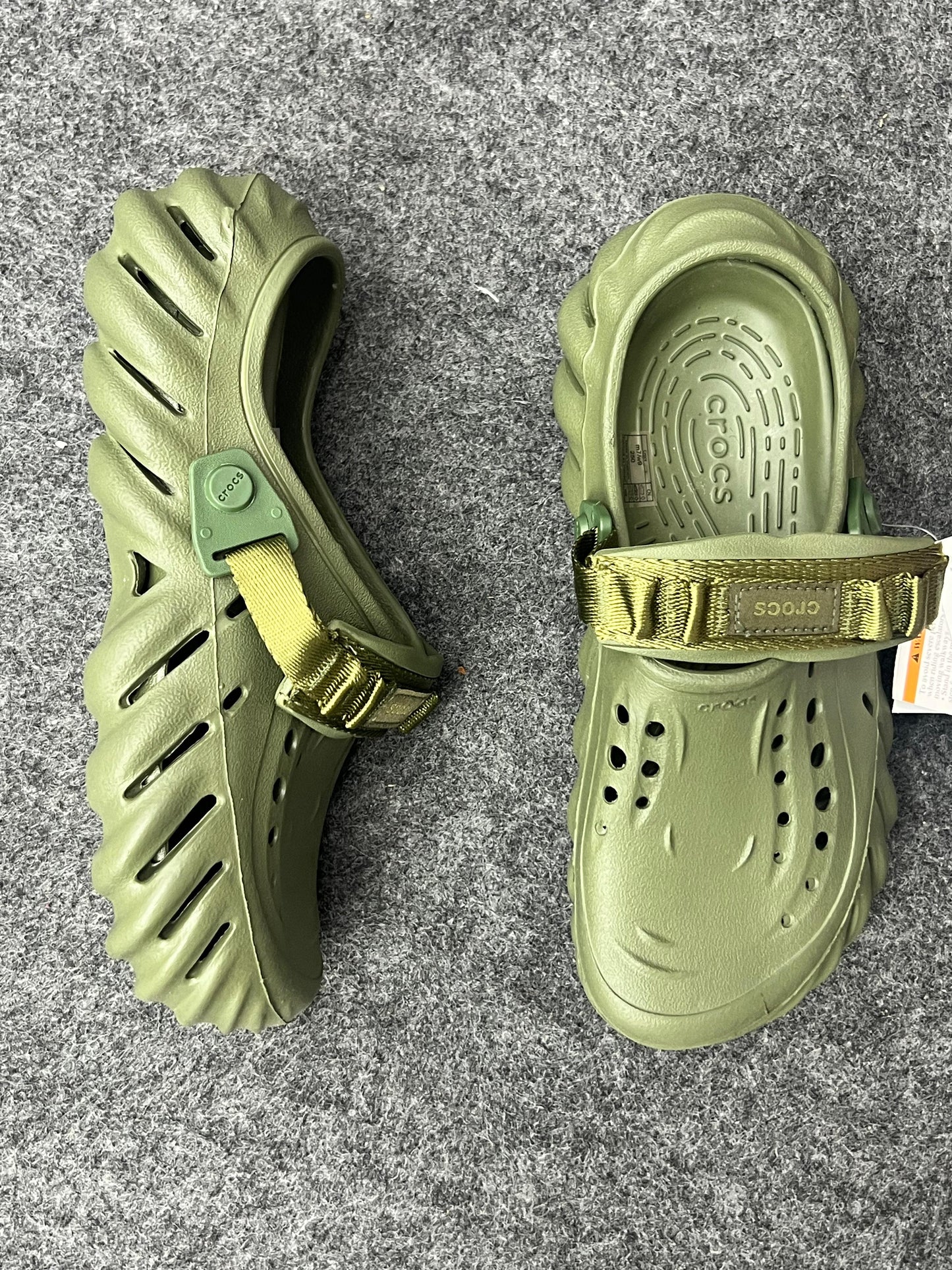 ARMY GREEN CROCS POLLEX CLOG BY SALEHE BEMBURY