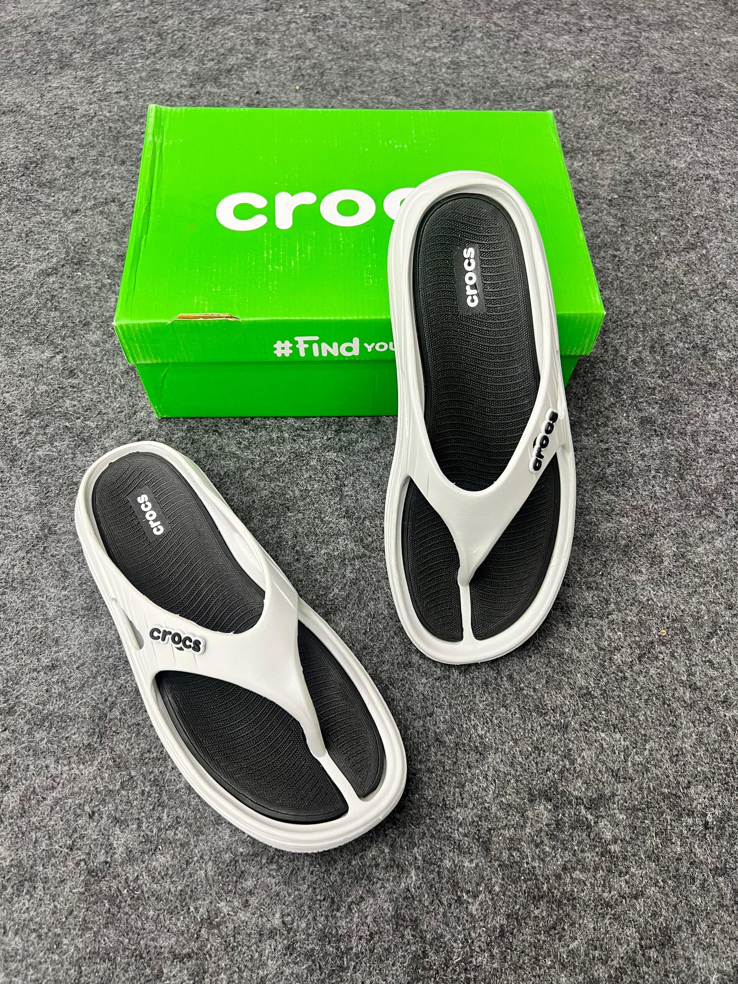 White Crocs Flip-Flop
