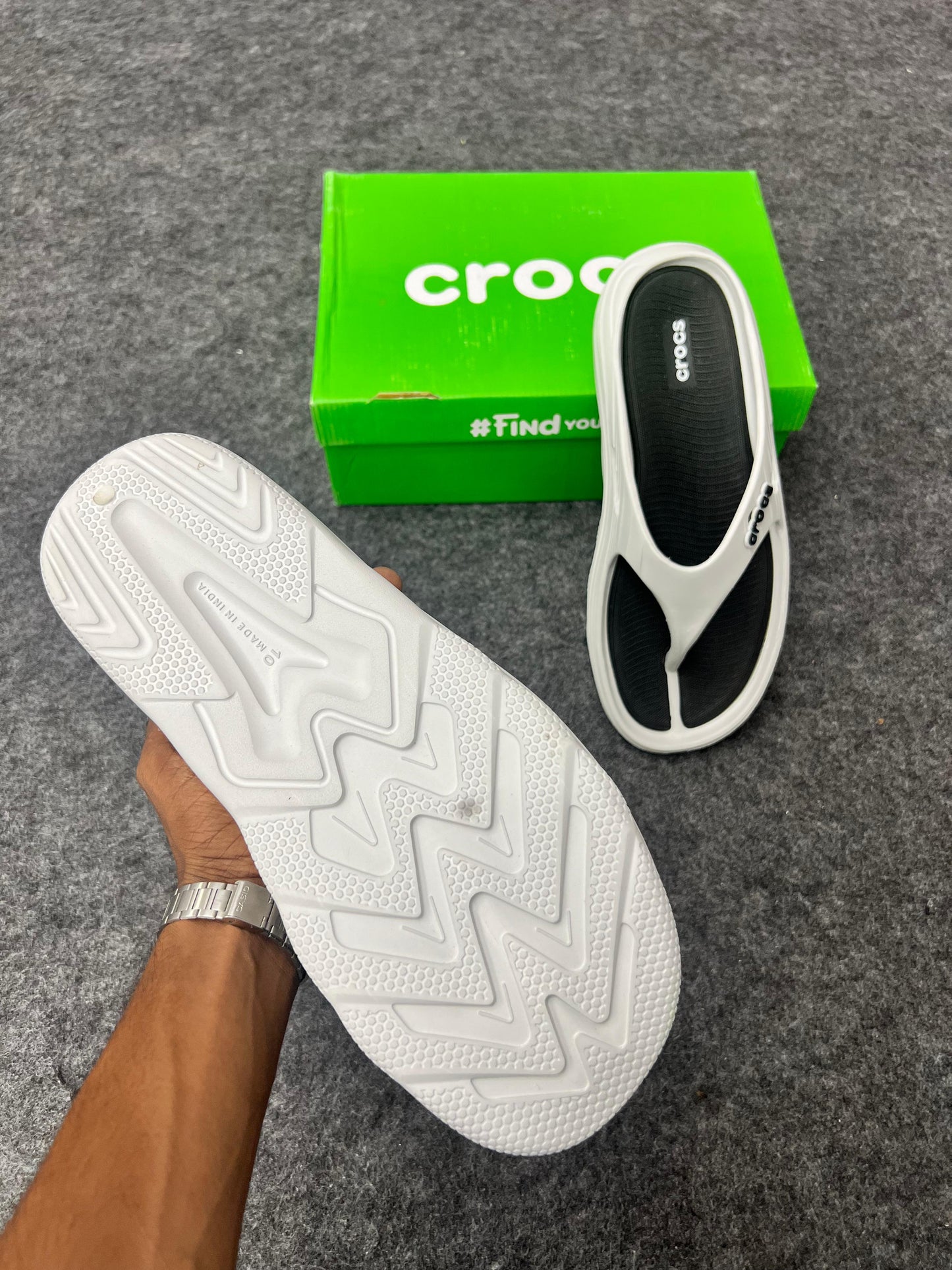 White Crocs Flip-Flop