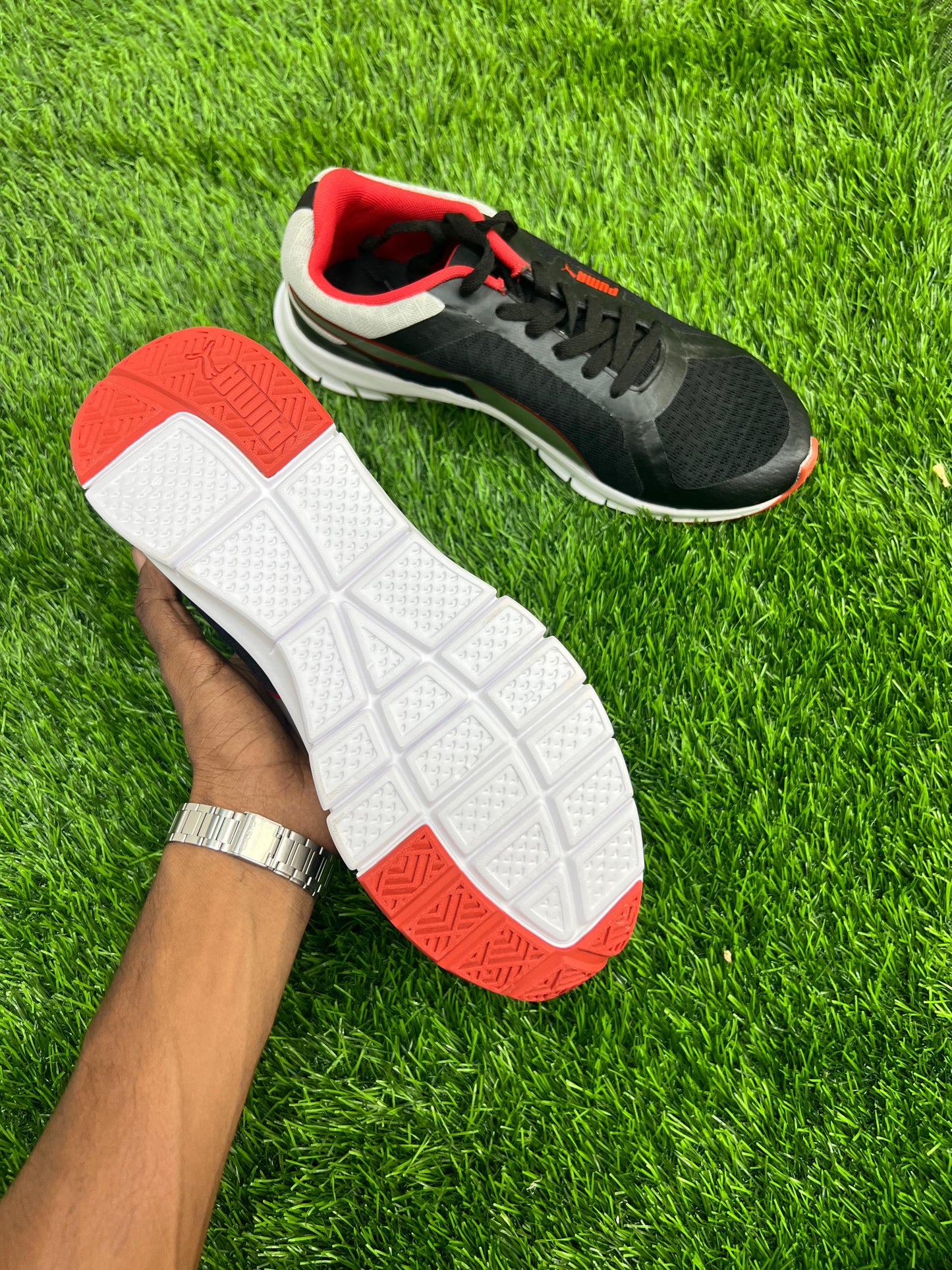 BLACK & RED ATHLETIC SHOES