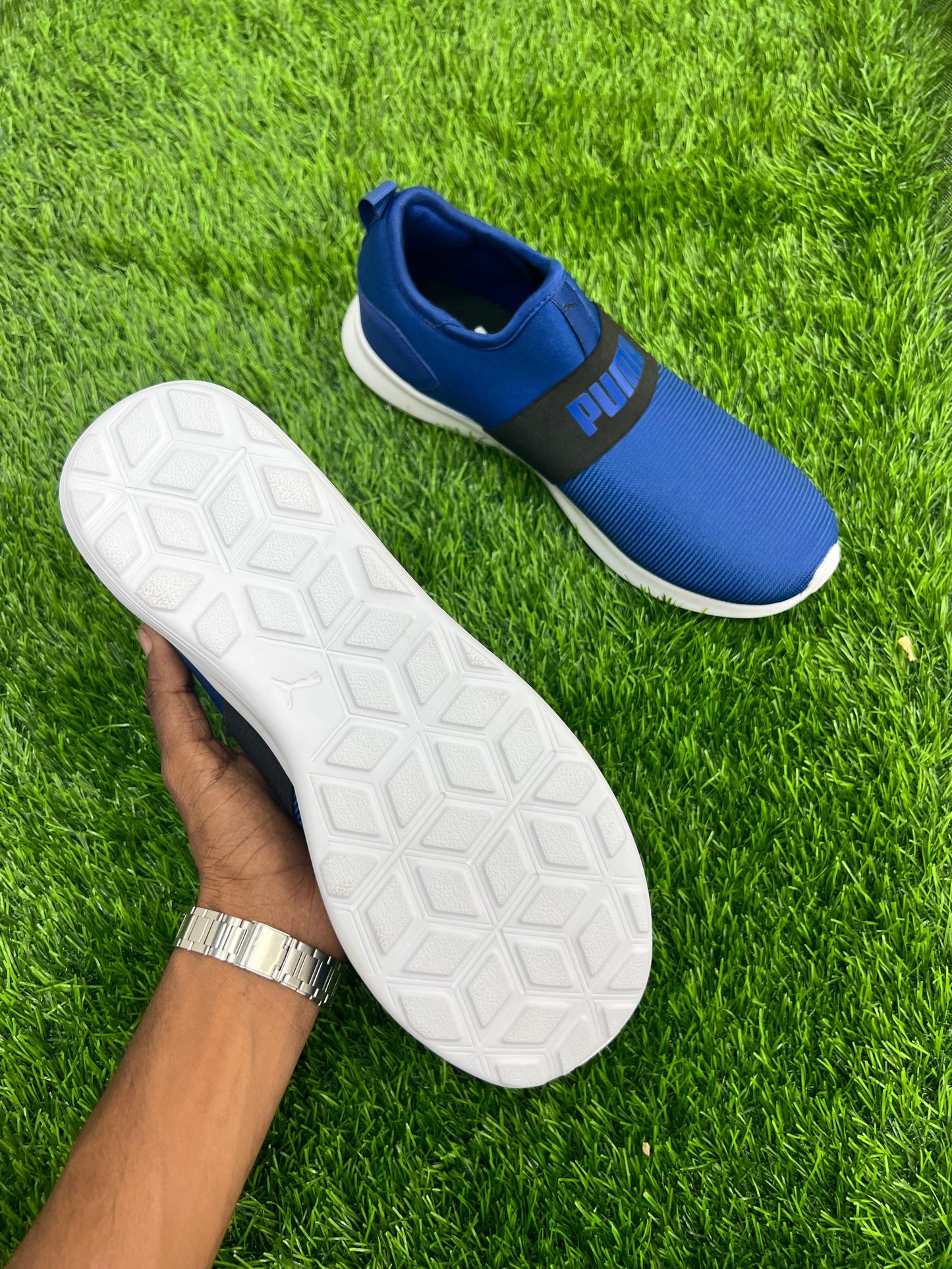 PUMA Blue Slip-On Sneakers