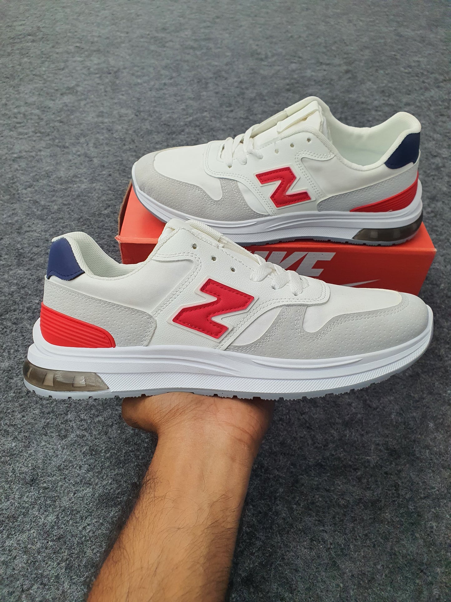 Red & White Sneakers