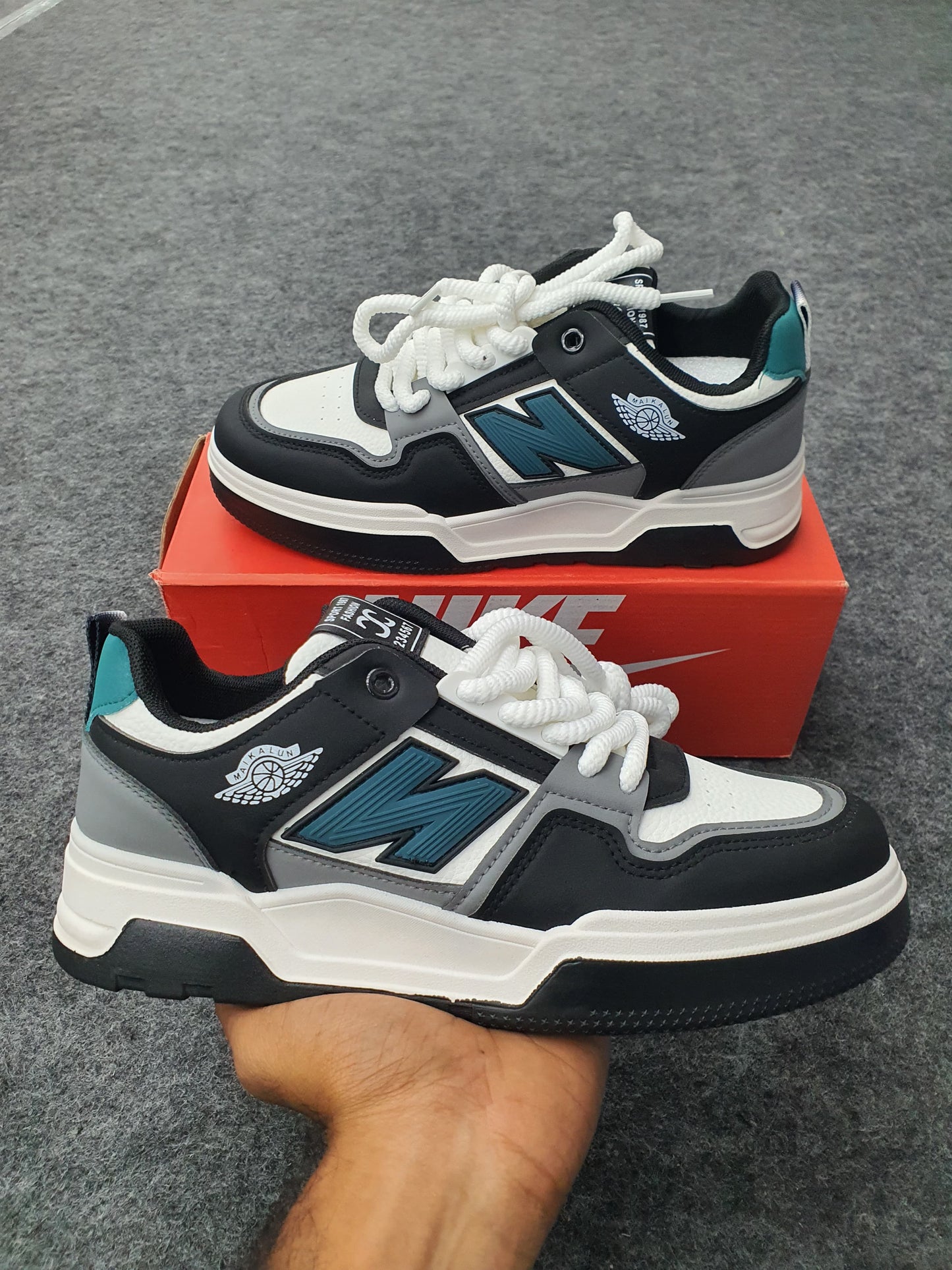New Balance x Air Jordan (Teal & Black)