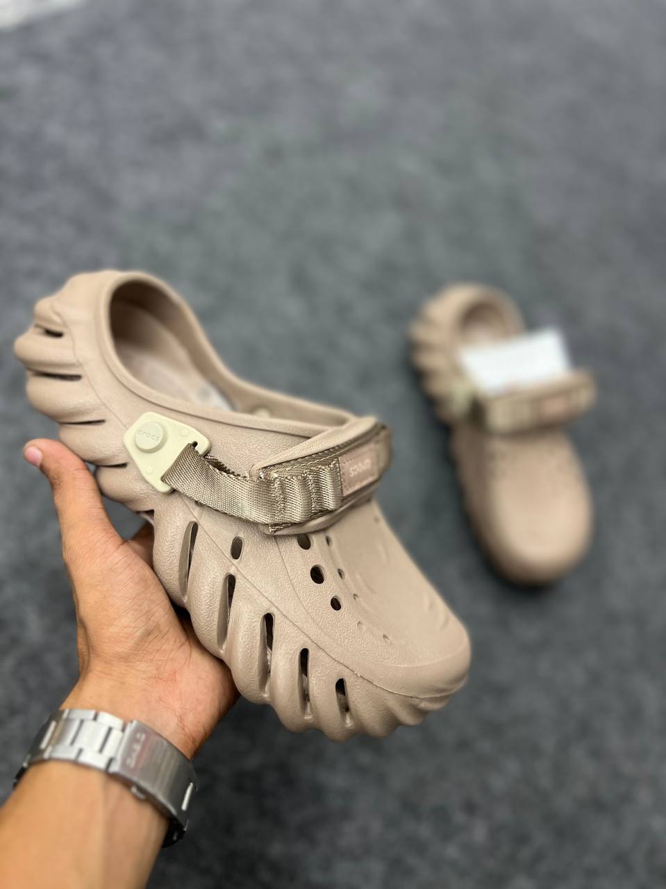 Brown Crocs Pollex Clogs