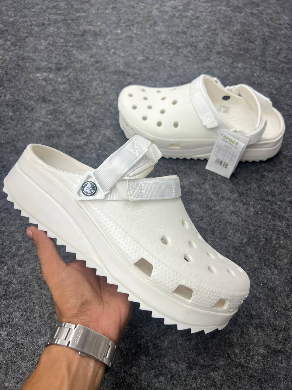 White | Full white Hiker clogs