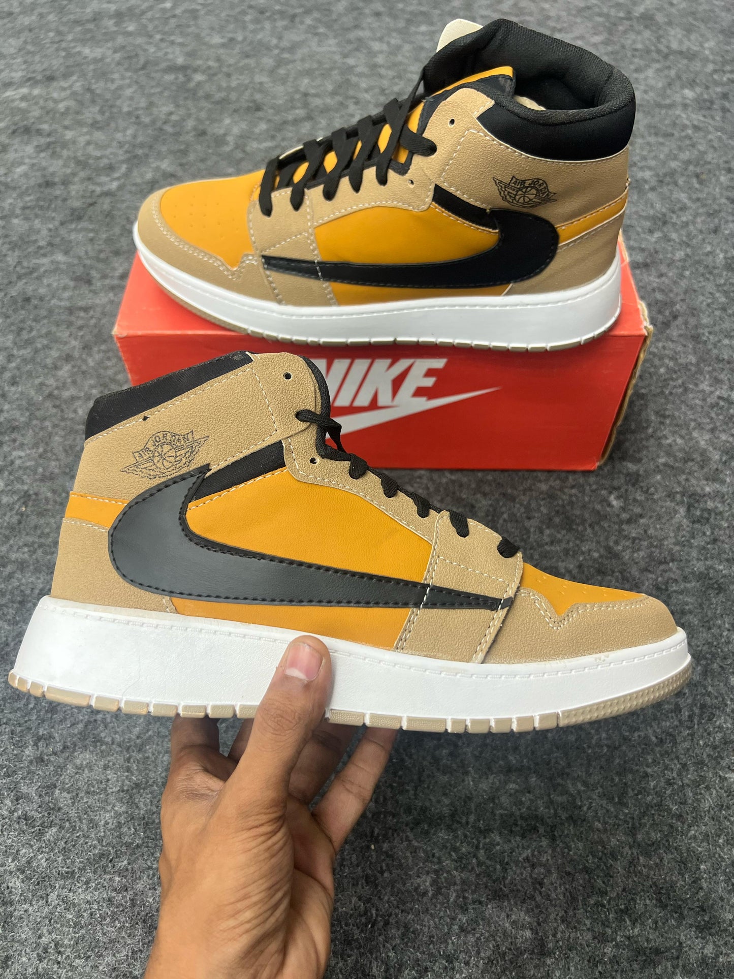 Yellow | Ankle Jordan Shoe