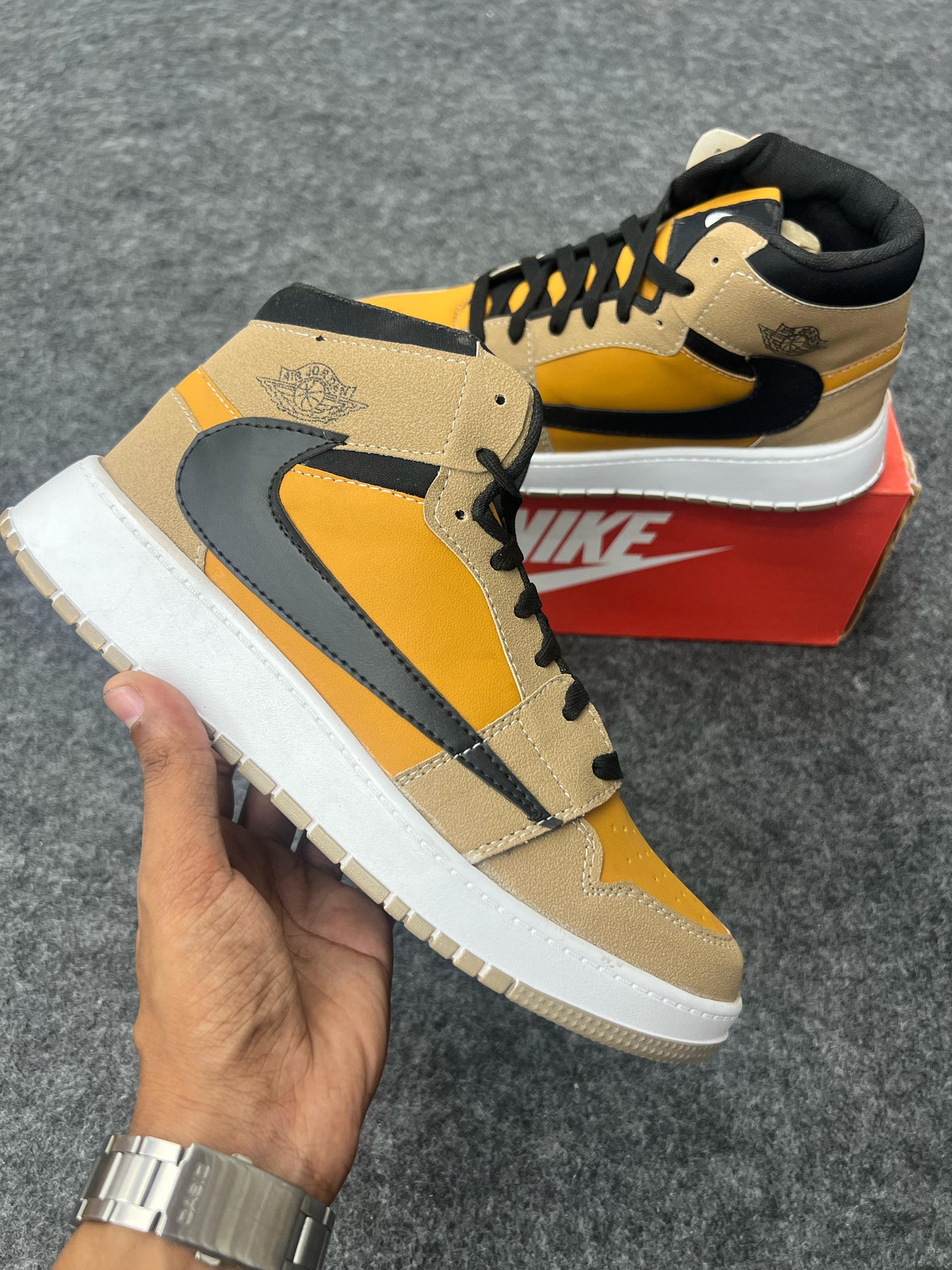 Yellow | Ankle Jordan Shoe
