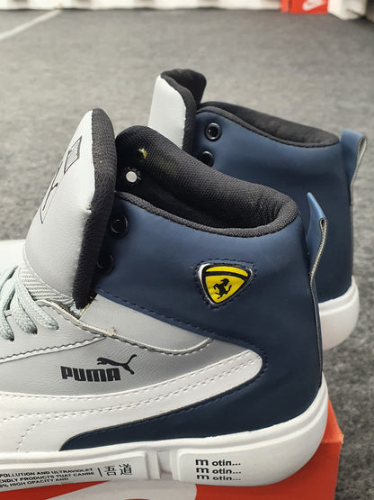 Gray | Blue Ankle Jordan Shoe
