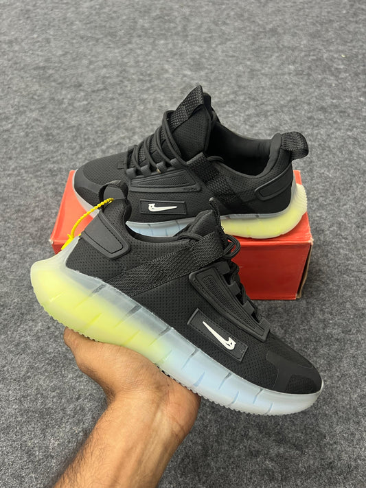 Futuristic Black Sneakers