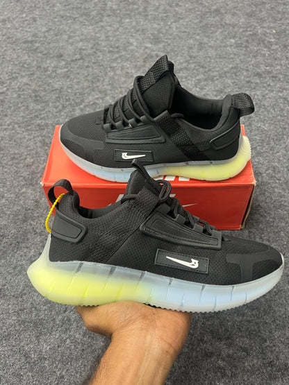 Futuristic Black Sneakers