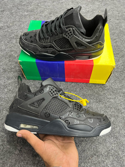 Black Luxe Monogram Sneakers