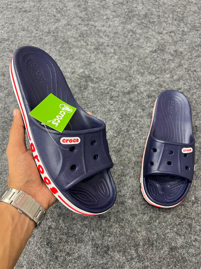 Crocs Navy Slides