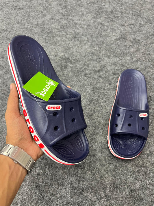 Crocs Navy Slides