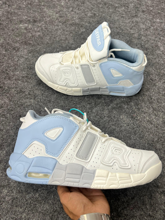 OXYPAIR AIR Retro Sneakers – White &amp; Baby Blue