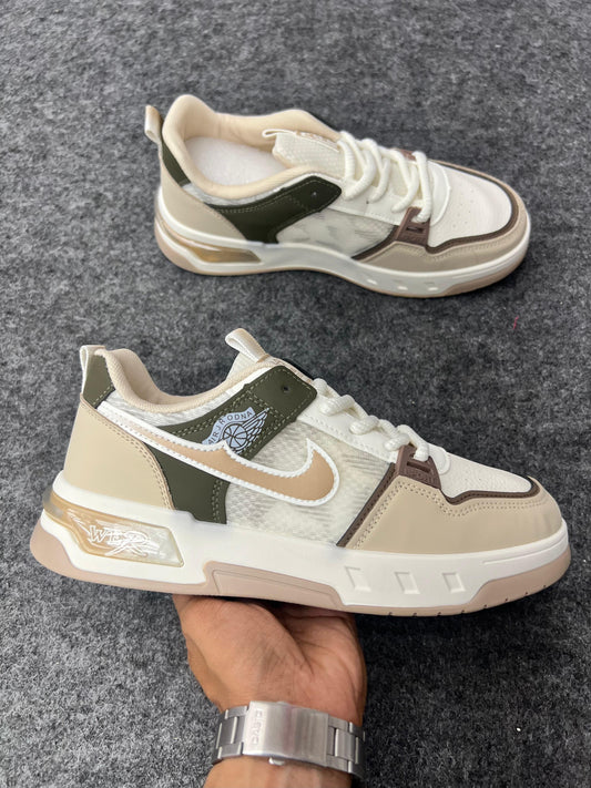 Urban Cream-Olive Sneakers