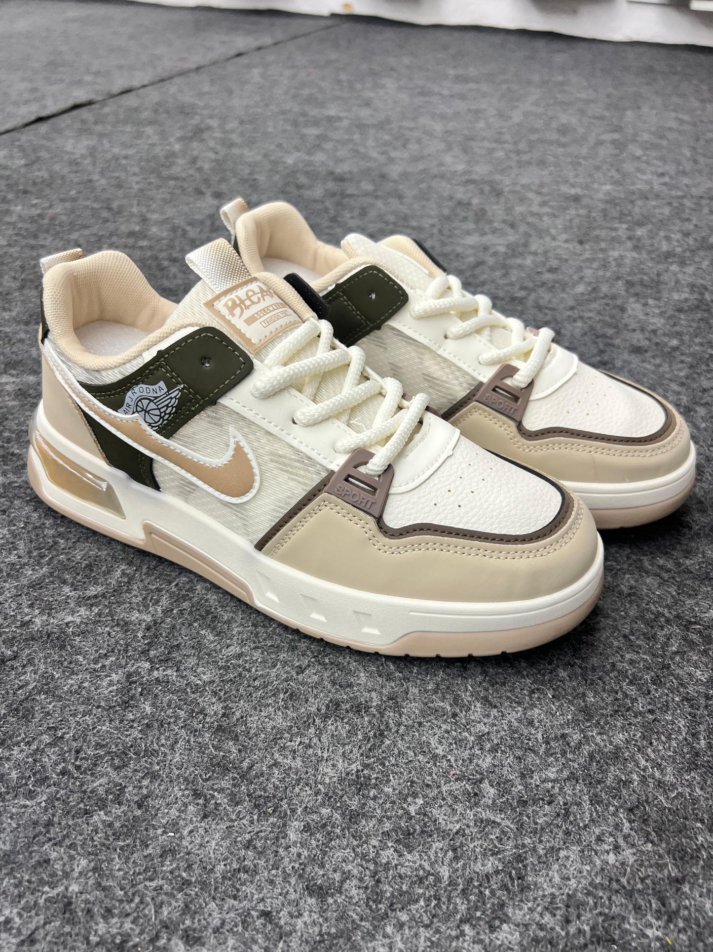 Urban Cream-Olive Sneakers