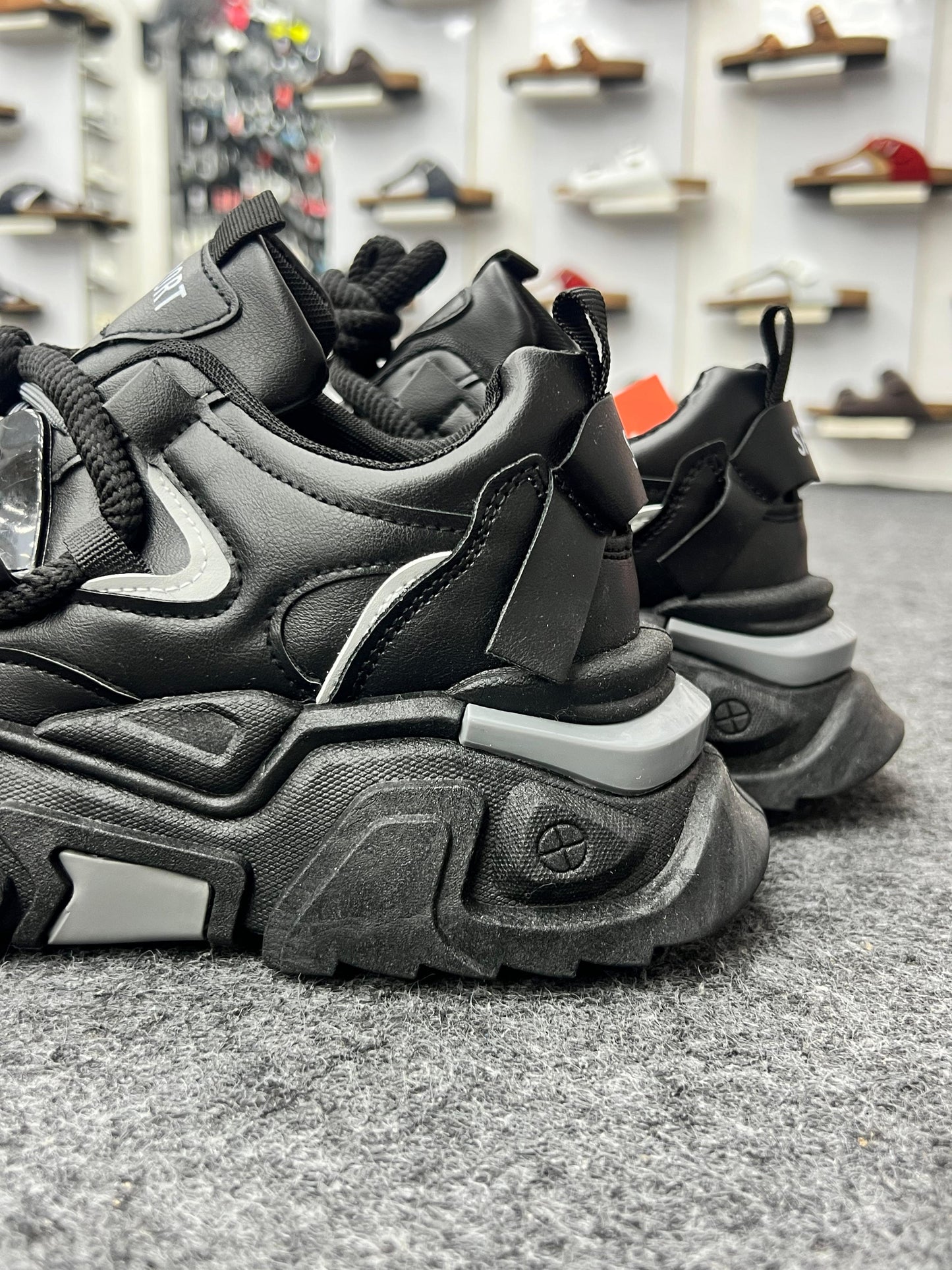 SPORT Chunky Black Sneakers