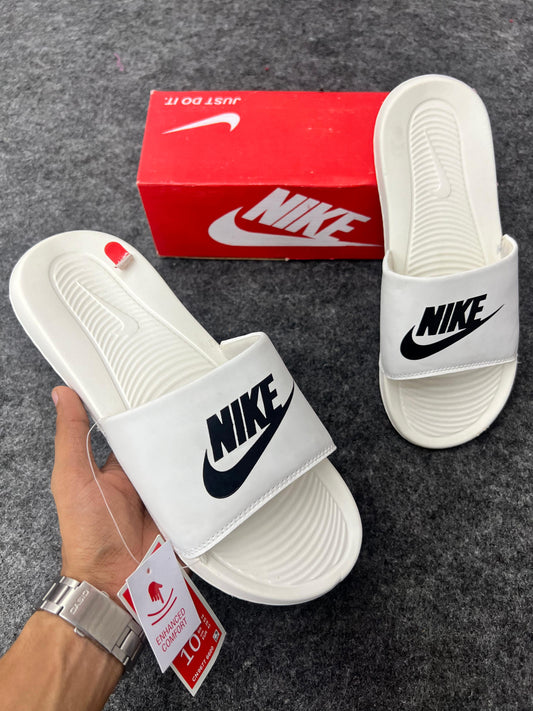 Nike White Slides