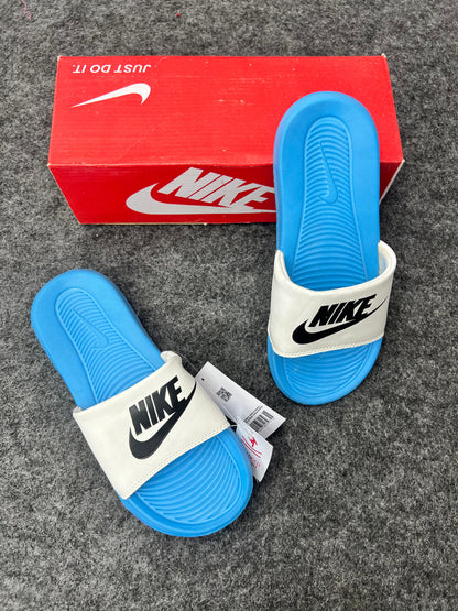 Nike Blue Slides