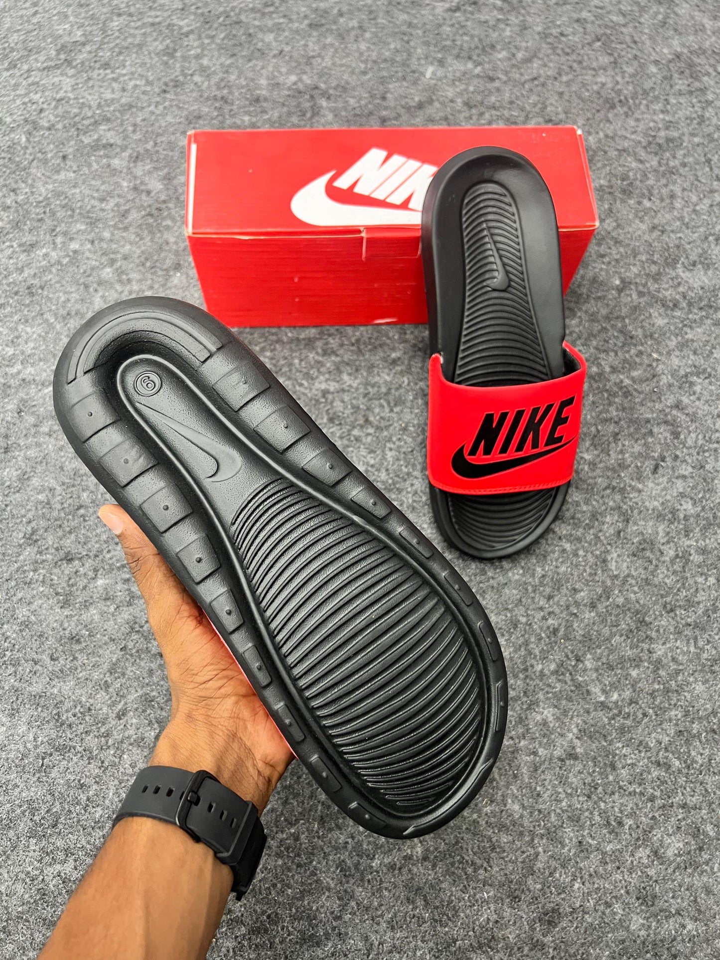 Bold and sporty Nike slides