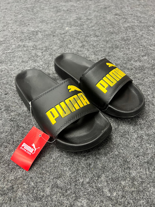PUMA BOLD YELLOW SLIDES