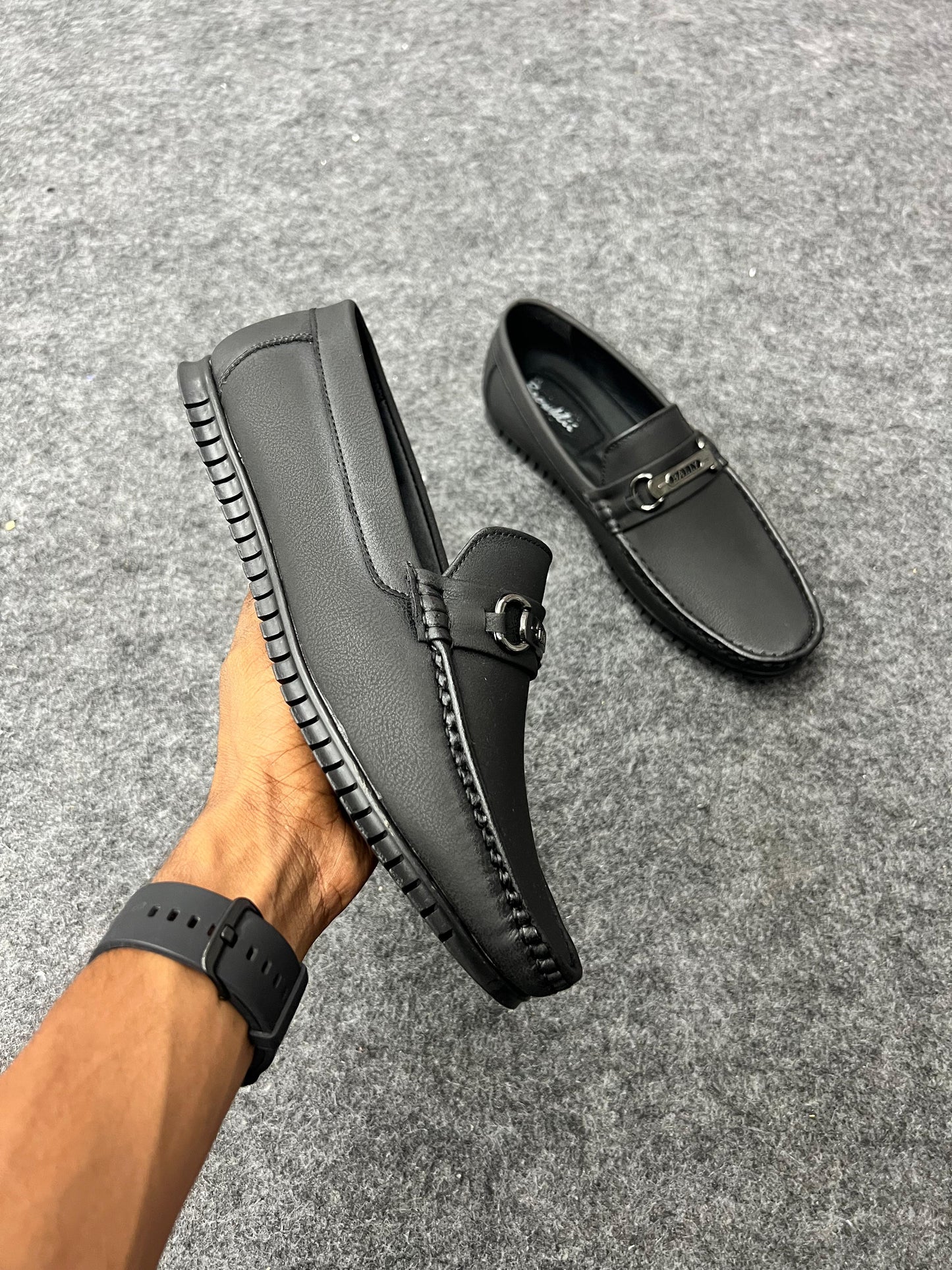 Classic black loafers