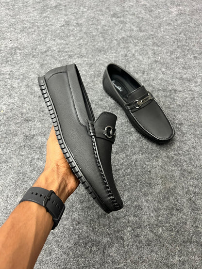 Classic black loafers