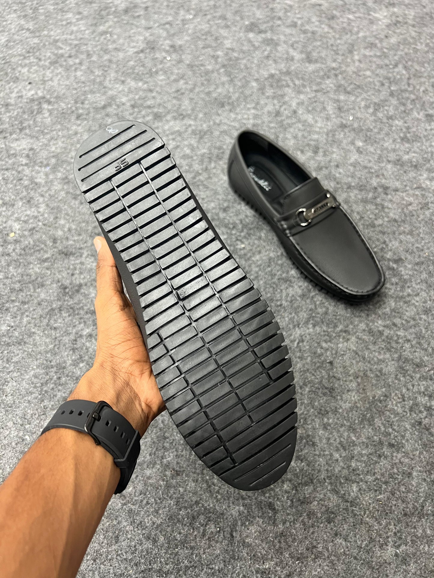 Classic black loafers