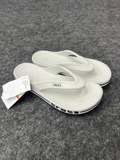 CLASSIC WHITE CROCS FLIP - FLOPS