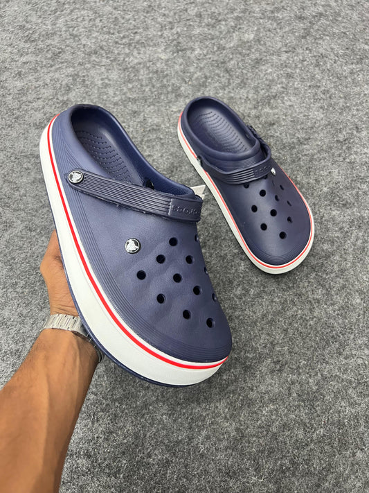 NAVY BLUE CROCS CLOGS