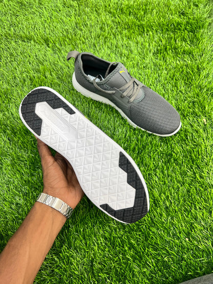 PUMA Grey Mesh Sneakers