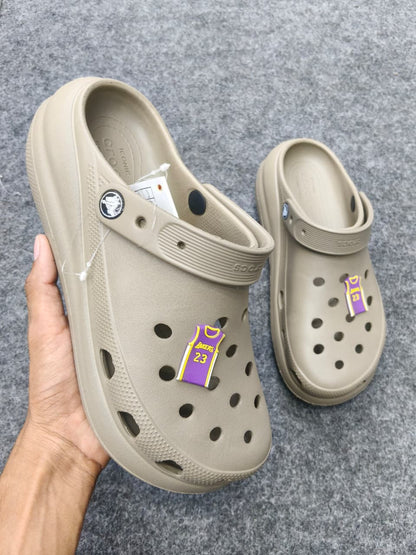 Beige Classic Crocs