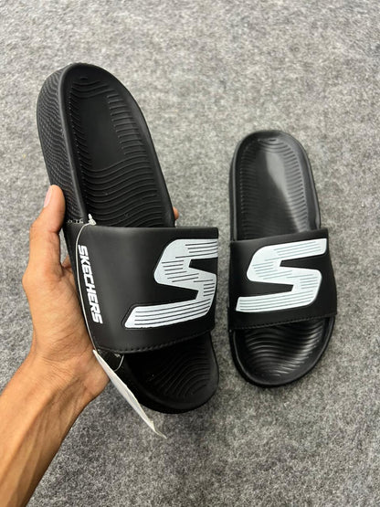 Skechers Comfort Slides – Black Edition